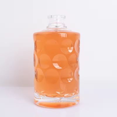 500ml Wholesale Empty Juice Drink Glass Bottles With White Tamper Proof Cap Spirit Whisky Vodka Mountain