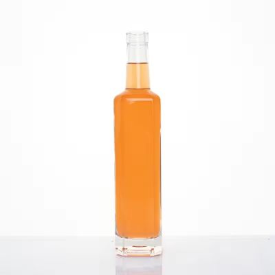 500ml Glass Spirit Bottle for Beverage Fruit Juice Liquor Tequila Brandy Whisky Gin with Cork