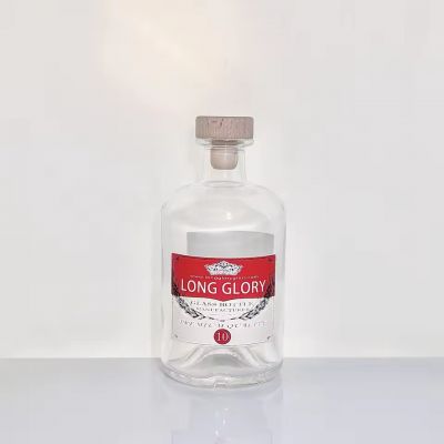 Factory Price Hot-selling Custom Design Glass Bottles for Spirits Whisky Brandy Gin Vodka Rum 375ml 500ml 700ml