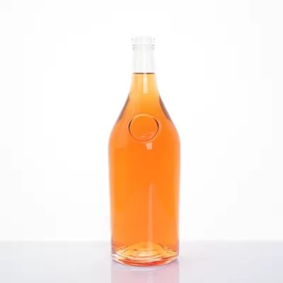 Cylinder 1000ml Juice Glass Bottles Wholesale for Spirit Whisky Vodka Cork for Water Brandy Screen Printing Frost Paint