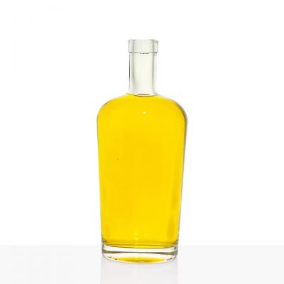  Wholesale 750ml Juice Glass Bottles Spirit Whisky Vodka Cork for Water Brandy Screen Printing Frost Paint