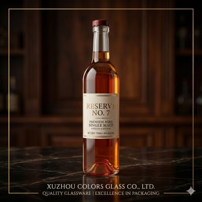 1000ml Glass Spirit Bottle with Cork – Clear Liquor Bottle Wholesale | Custom Screen Print & Frost Paint