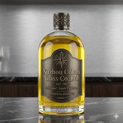 750ml Super Flint Glass Vodka Bottle for Spirits