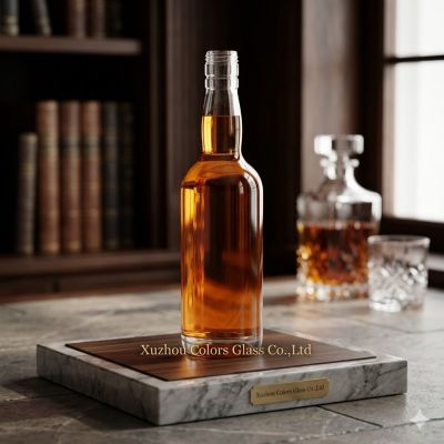 500ml Glass Liquor Bottle with Heavy Base