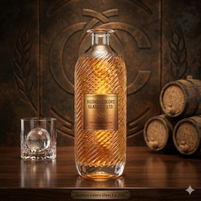 Wholesale 500ml Glass Liquor Bottle with Tamper Evident Cap