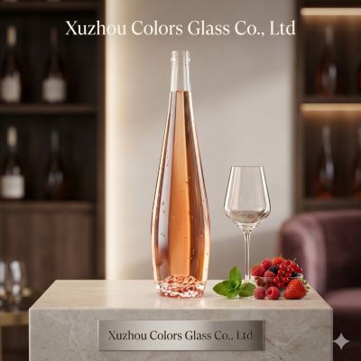 Custom 750ml Premium Glass Liquor Bottle with Cap