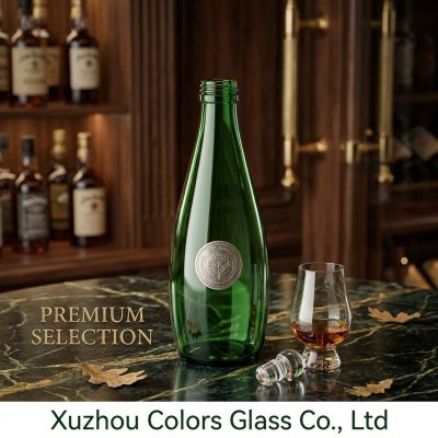 500ml Unique Shape Glass Liquor Bottle with Tamper Evident Cap