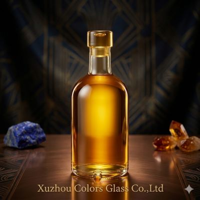 500ml Unique Shape Glass Liquor Bottle with Tamper Evident Cap