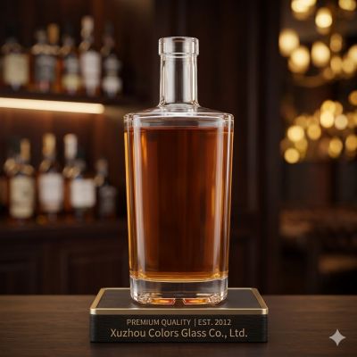 750ml Crystal Super Flint Glass Liquor Bottle