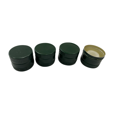 Topack 31.5x24mm 31.5x44mm Aluminium Plastic Olive Oil Bottle Cap with Non-refillable Pourer Insert ROPP Screw Closure