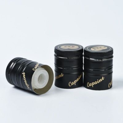 Wholesale Stock 31.5mm Aluminium ROPP Olive Oil Bottle Cap with Non-refillable Plastic Pourer Insert