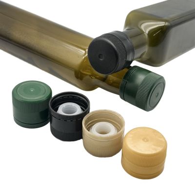 Food-Grade 30mm 33mm Tamper-Evident Aluminium Screw Cap for Spirits, Liquor and Olive Oil Glass Bottles