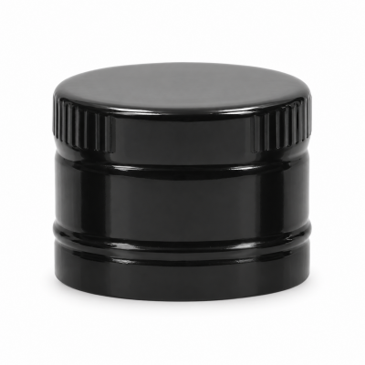 Custom Black Aluminum Plastic Bottle Cap with Pourer Insert