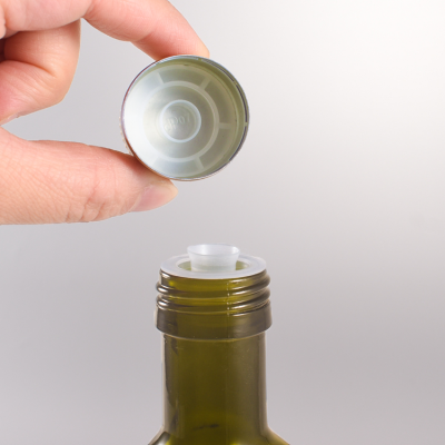 Wholesale Custom 31.5×24mm Aluminum Plastic Olive Oil Bottle Cap