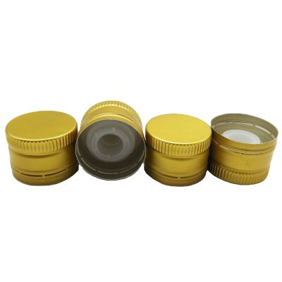 31.5×24mm Pilfer-Proof Aluminum Plastic Cap with Pourer Insert for Olive Oil Bottles
