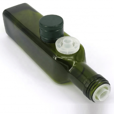 Wholesale 31.5mm Metal Aluminum Screw Cap with Plastic Pourer Insert for Olive Oil Glass Bottles