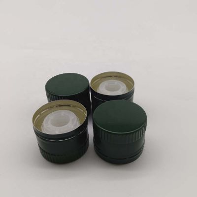 Wholesale 31x24mm Aluminum Olive Oil Bottle Cap with Inner Plug Set for Food Packaging