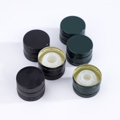Wholesale Aluminum Caps Diameter 31.5mm Custom Height ROPP Screw Closure for Glass Bottles